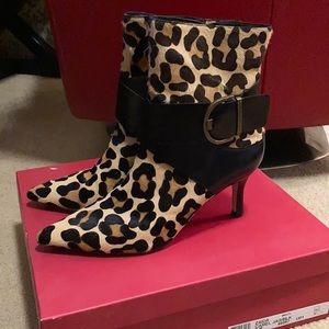 Great condition leopard boots